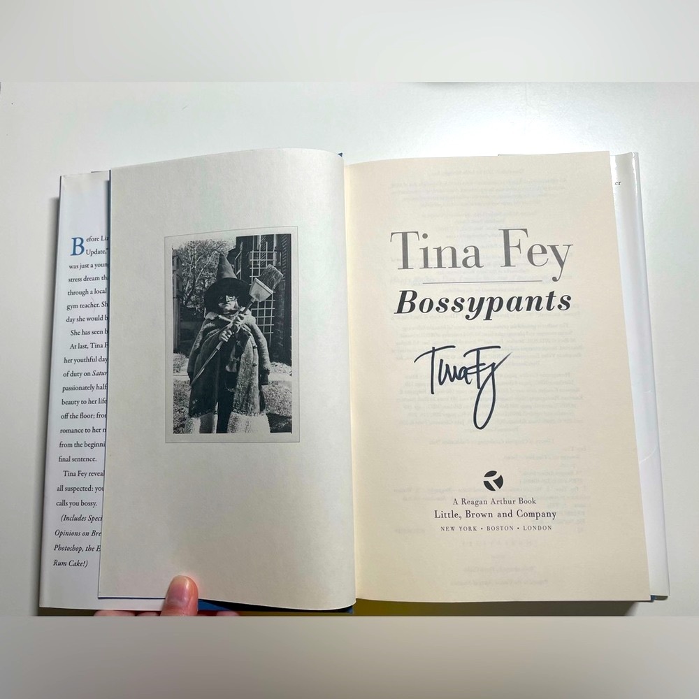 SIGNED BY TINA FEY Bossypants hardcover first edition by Tina Fey